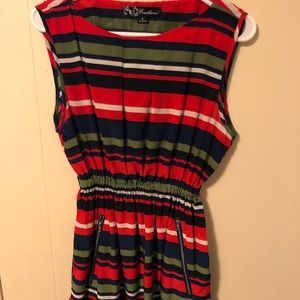 Multicolor casual business dress